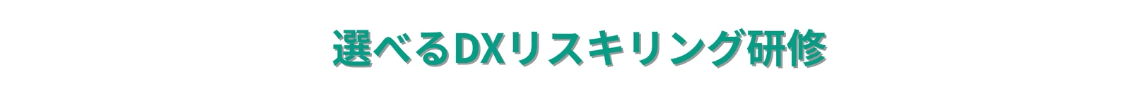選べるDXリスキリング研修